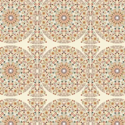 Thumbnail: Repeating decorative mosaic pattern on soft toned base