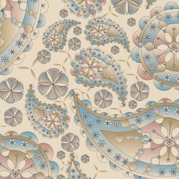 Paisley Leggings folded close-up