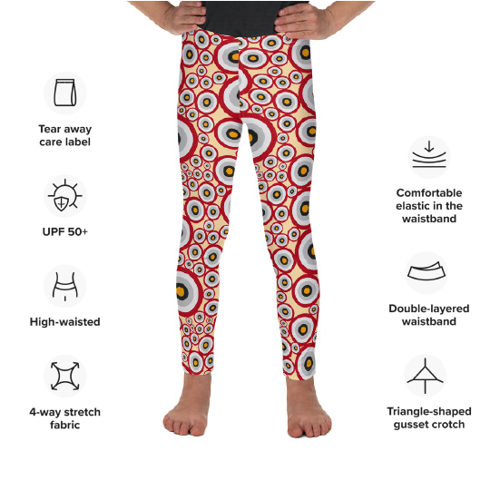 Thumbnail: 2014 Spots Red T2-7  Kid's Leggings