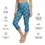 Thumbnail: Garment specifications XS-XL leggings with large or small print teal cube pattern