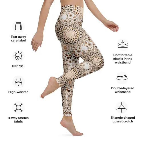 Thumbnail: Garment specifications: adult leggings with high waist and smooth microfiber yarn