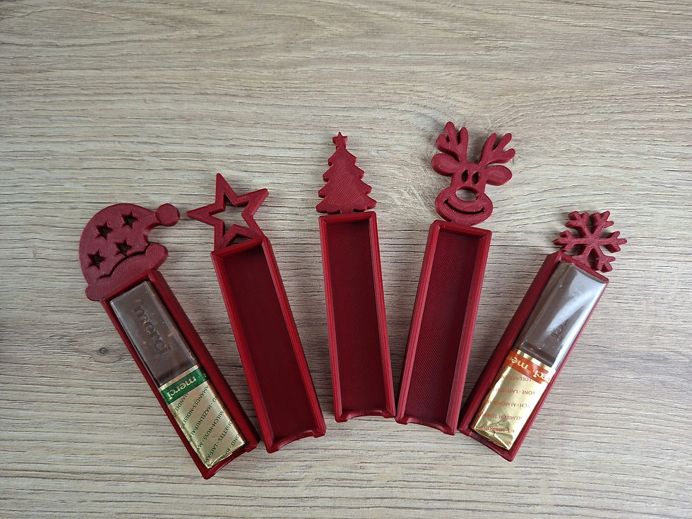 Weihnachtlicher Süßigkeitenhalter für Riegel – 5 Motive im AOA-Design