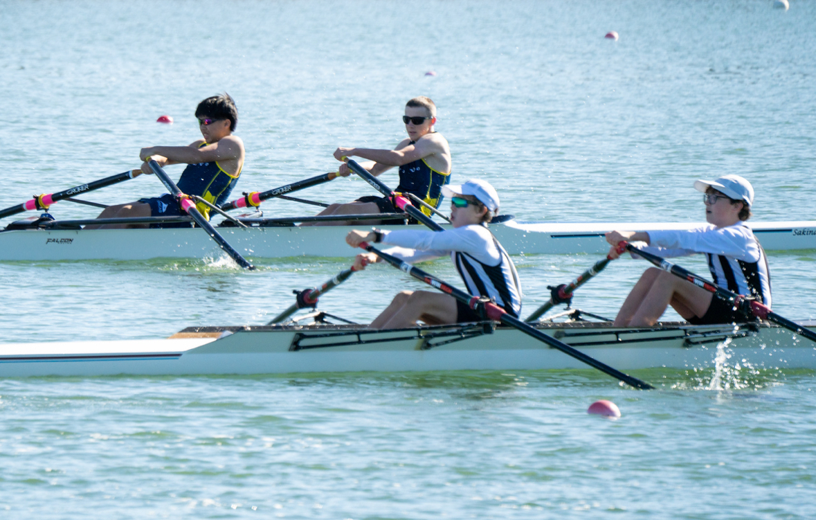 Year 8 and 9 Students at the All Schools Rowing Regatta