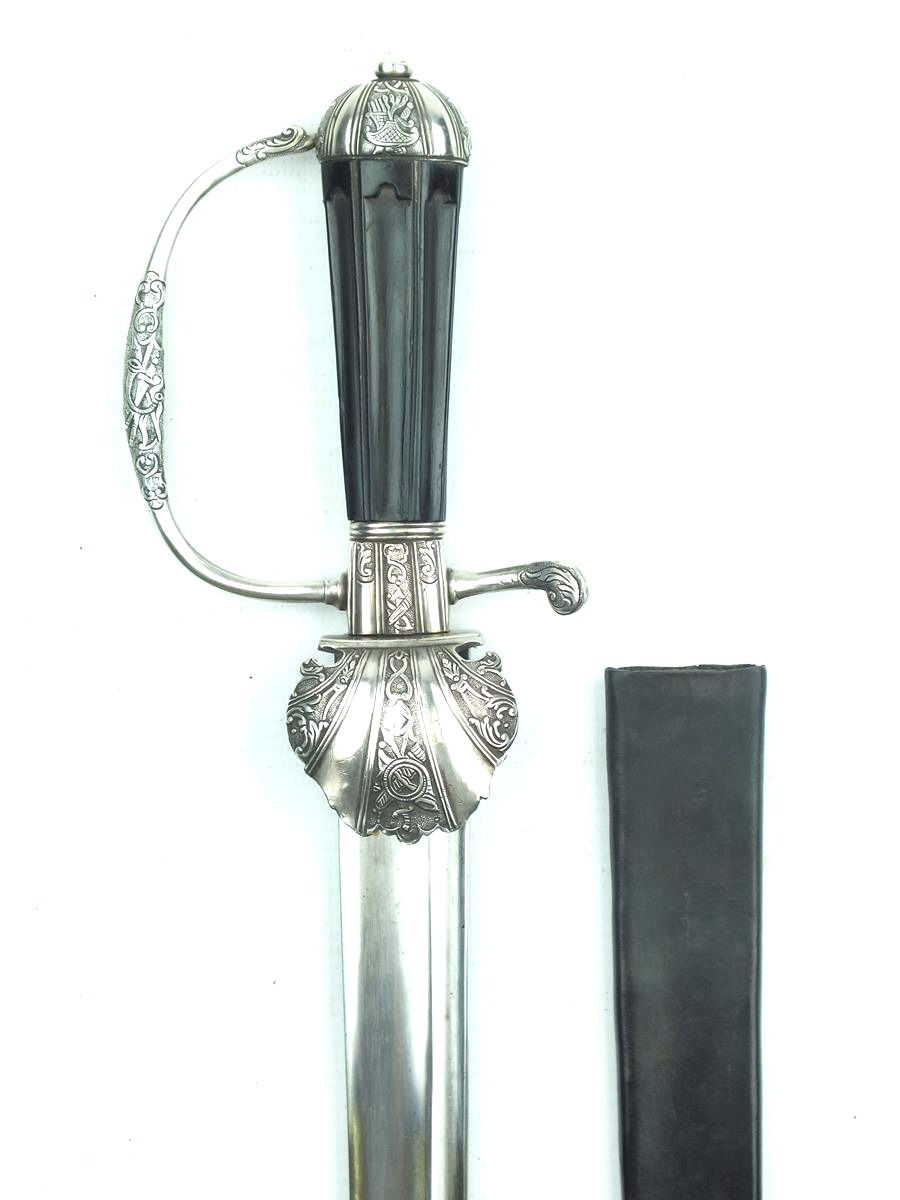 18th Century Silver Hilted hanger.