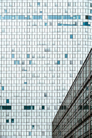 Glass towers in the La Défense district of Paris