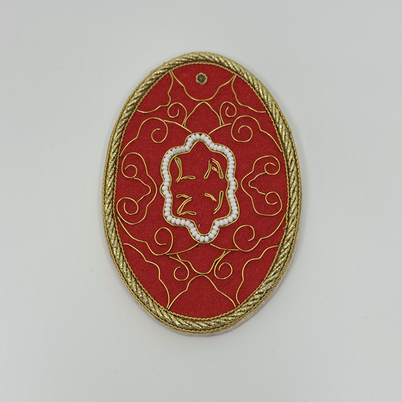 A modern take on ancient Vietnamese military award medals using beads, wire and resin