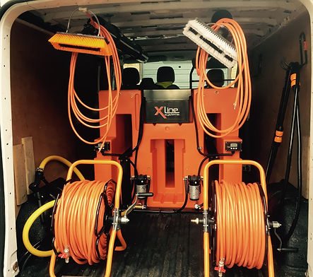 Water Fed Pole System. Window Cleaners In West Yorkshire; Elland, Halifax, Brighouse, Salterhebble, Greetland, Stainland, West Vale, Holywell Green, Krumlin, Huddersfield, Siddal.