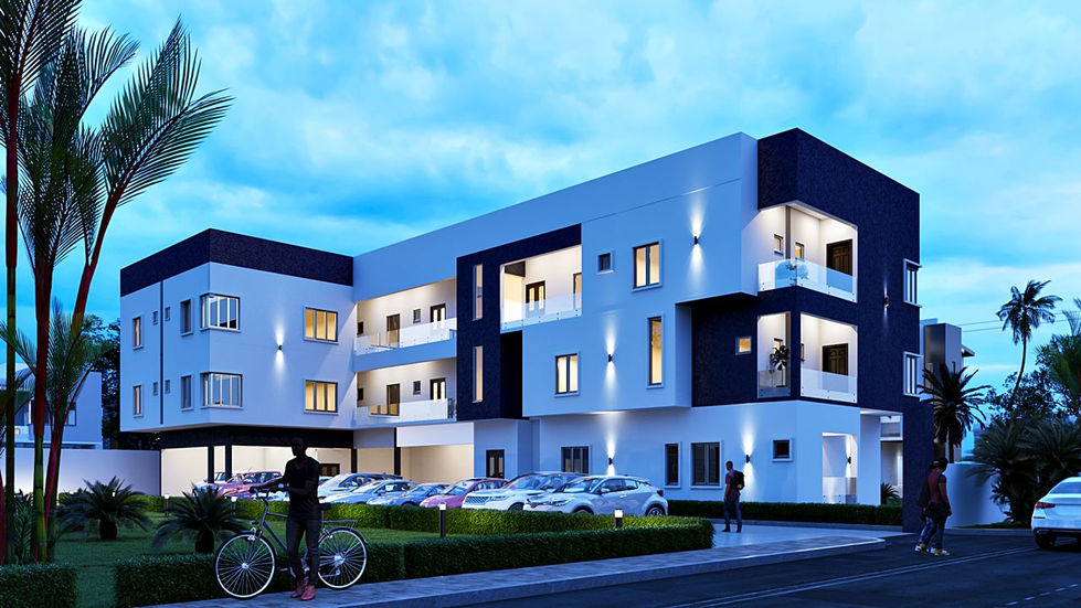 Project Adella 3D Design Image (Front-view, Night)