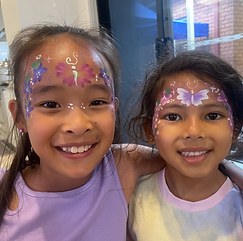 Rainbow butterflies, Charming Cheeks Sydney Face Painting