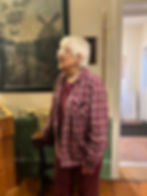 Recipient Mary Burns and HHS president Karen Bagley