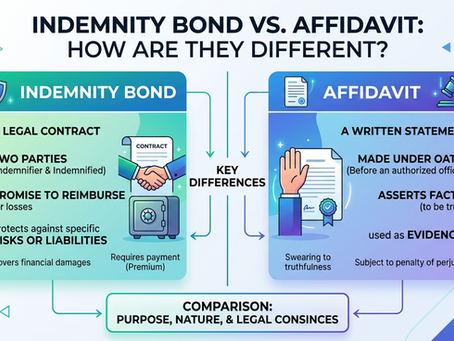 Indemnity Bond vs Affidavit: How Are They Different?