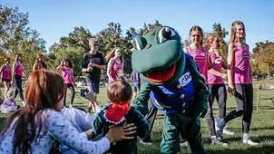 Davis Mascot at Zombie Festival
