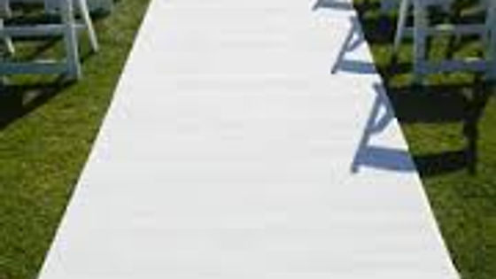 Aisle Runner, White Carpet