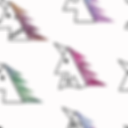 Unicorn line watercolor White pattern-01