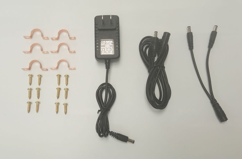 Thumbnail: 2x 65cm / 25.5” Mains Plugin Copper Lights, Touch Dimmable or Push Switch