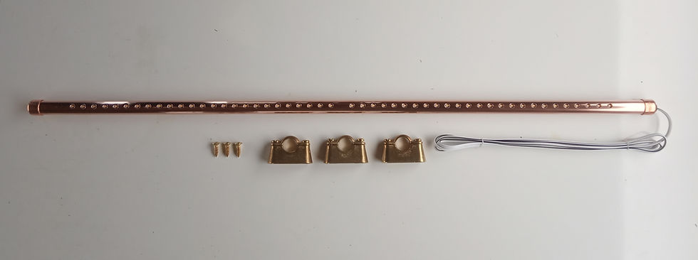 Thumbnail: 65cm / 25.5inch 12V LED Light Touch Dimmable with Brass Hospital Brackets