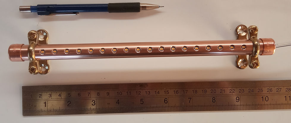 Thumbnail: 2x 25cm / 10 inch 12V Touch Dimmable LED Lights with Brass Munsen Rings