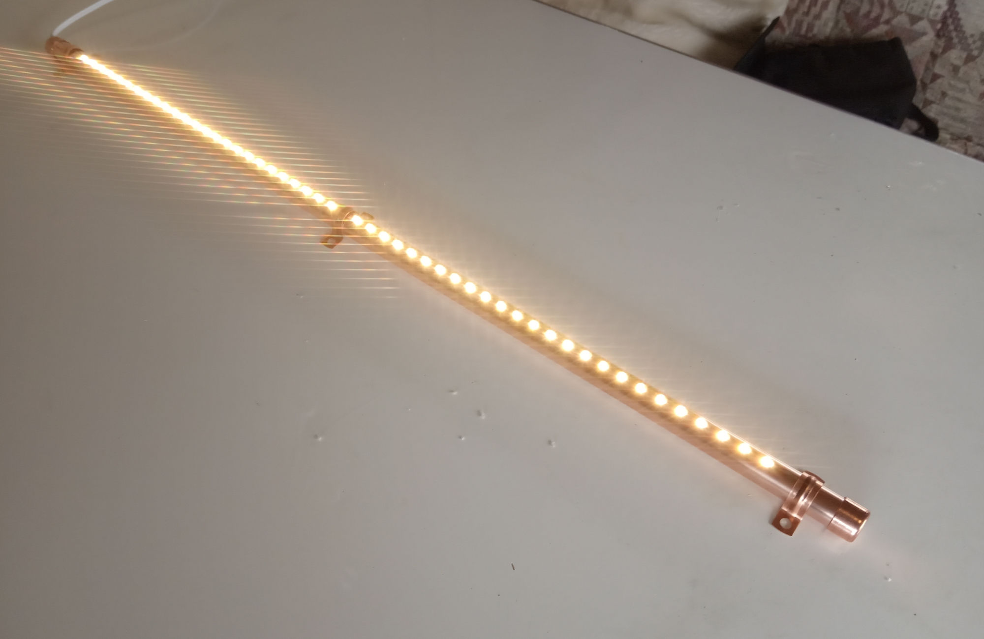 65cm / 25.5inch 12V LED Light Touch Dimmable with Copper Saddle Clips