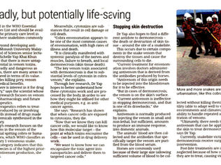 Deadly, but potentially life saving