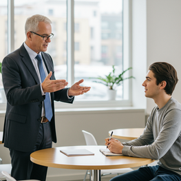 mentee and mentor discussion