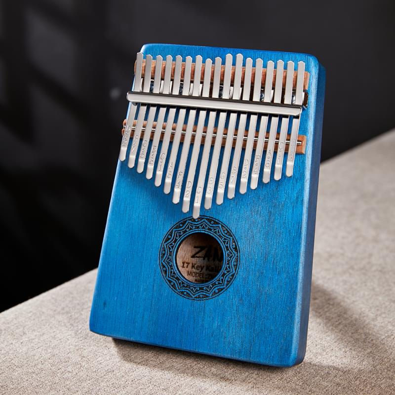 Thumbnail: 17 Keys Kalimba Instrument Thumb Piano Solid Mahogany Finger Piano