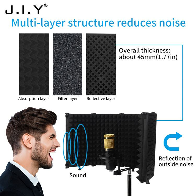 Thumbnail: Multifunctional Microphone Soundproofing Vocal Recording Studio Filter Isolation