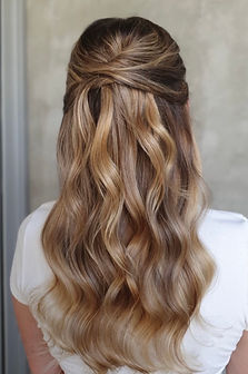 Half up bridal hair style