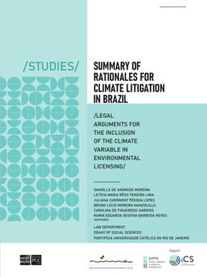 Summary of rationales for climate litigation in Brazil
