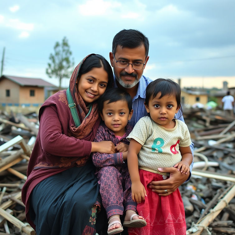 family in disaster with children .jpg