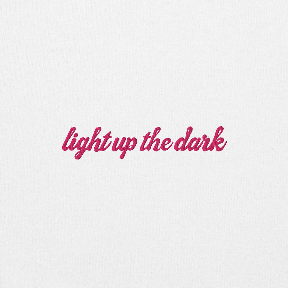 Thumbnail: "Light Up The Dark" White Crewneck
