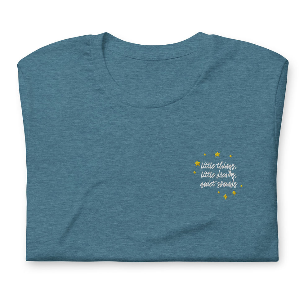 Thumbnail: Solid Ground Heather Embroidered T-Shirt (Unisex)