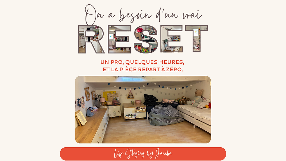 RESET pour ranger sa maison et retrouver un espace organisé