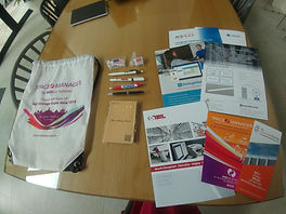 11 Souvenirs and brochure in delegate ba