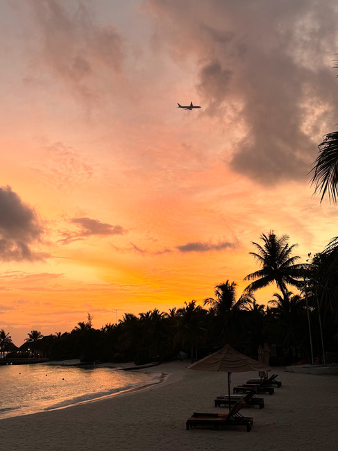Sunsets at Sheraton Maldives from Anchorage Bar