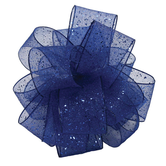 Offray WIRED FLASH 1 1/2'' ROYAL 25 YARDS