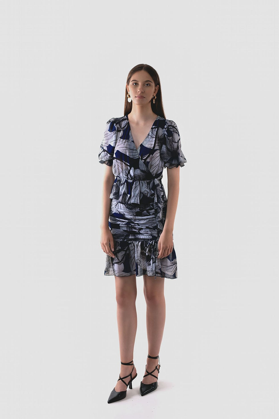 Thumbnail: Floral Printed Wrap Top