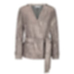Ladies Leather Jacket with Belt