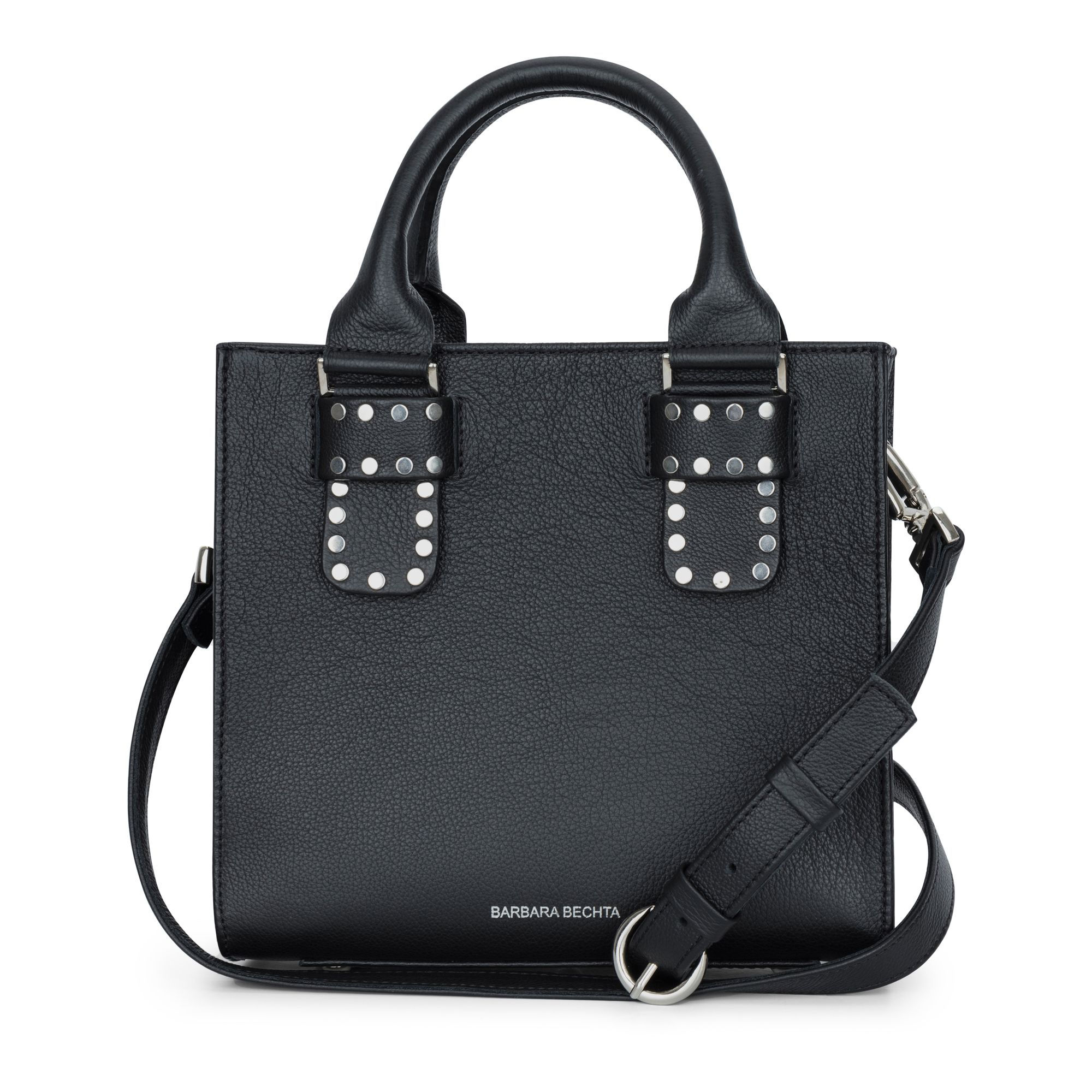 Barbara Bechta-Black Leather Bag