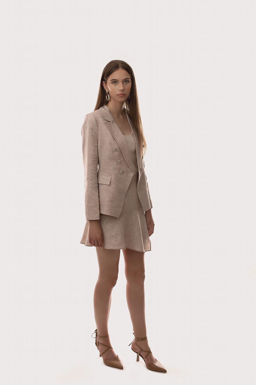 Thumbnail: Women's Linen Blazer Jacket