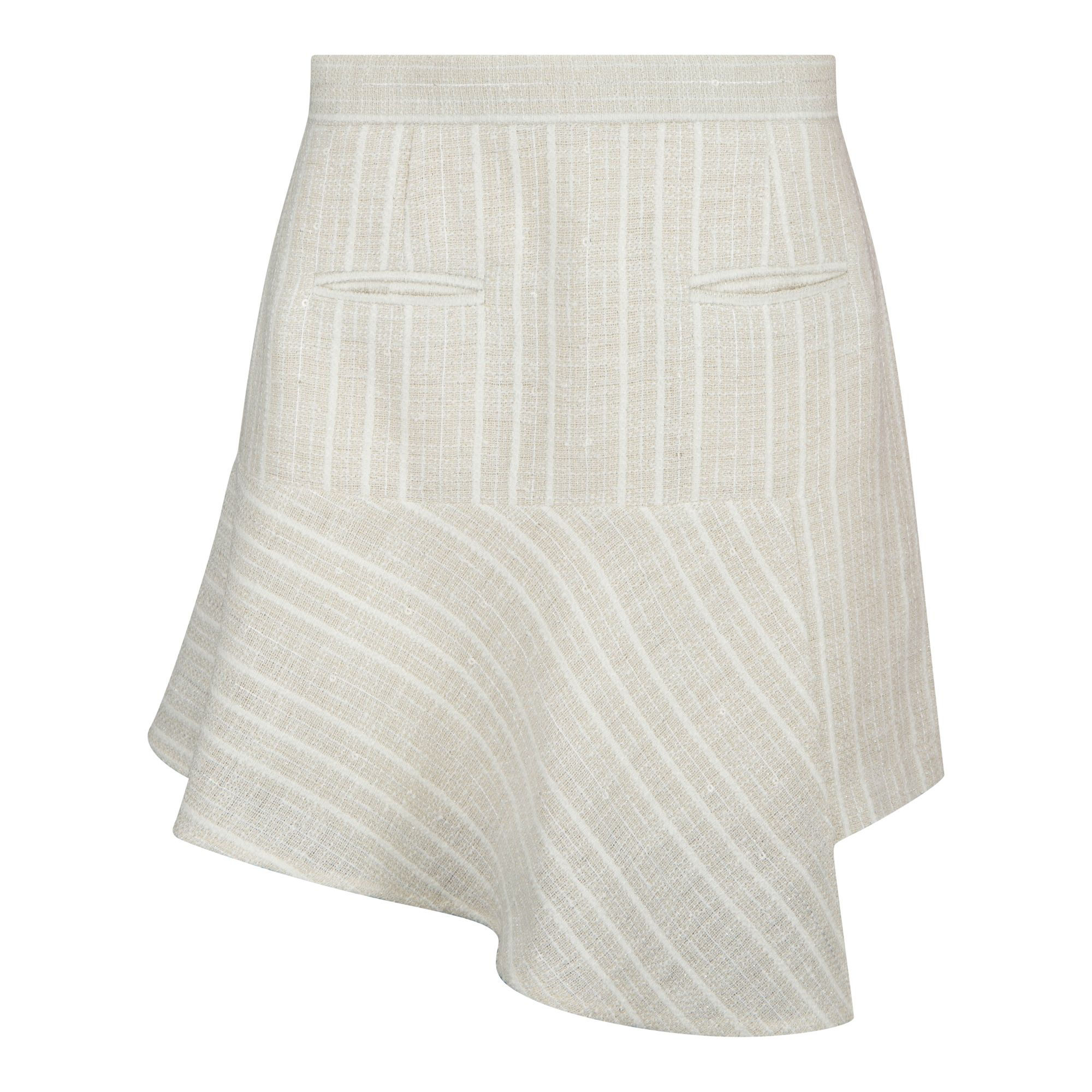 IVORY TWEED SKIRT