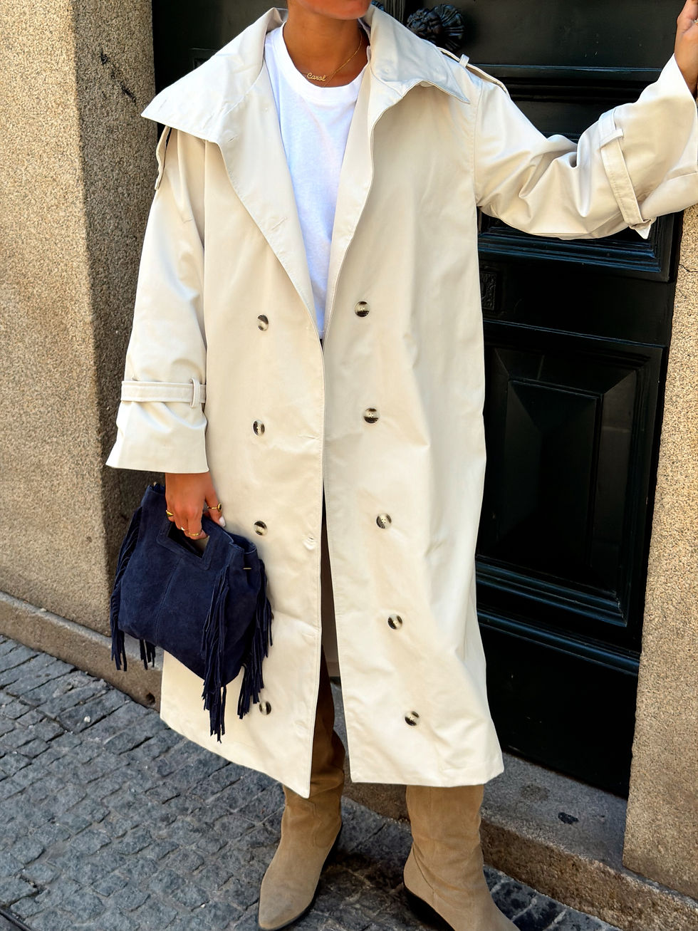 Miniatura: BUTTER BEIGE TRENCH COAT