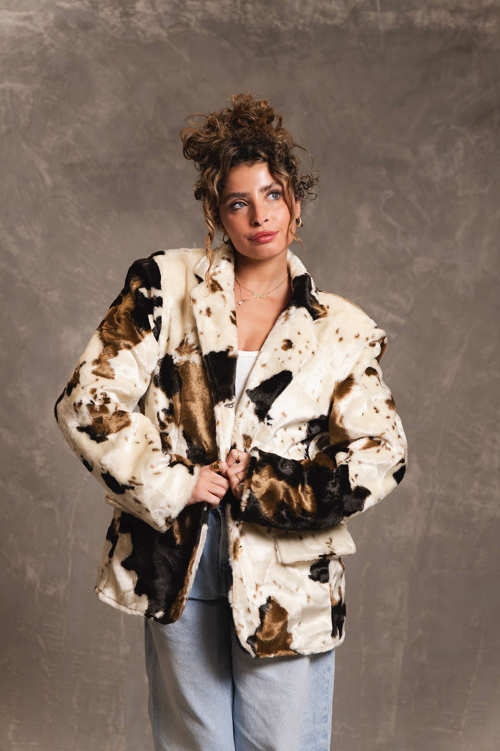 Thumbnail: COW PRINT BLAZER 