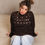 Miniatura: BROWN STUDDED SWEATER 
