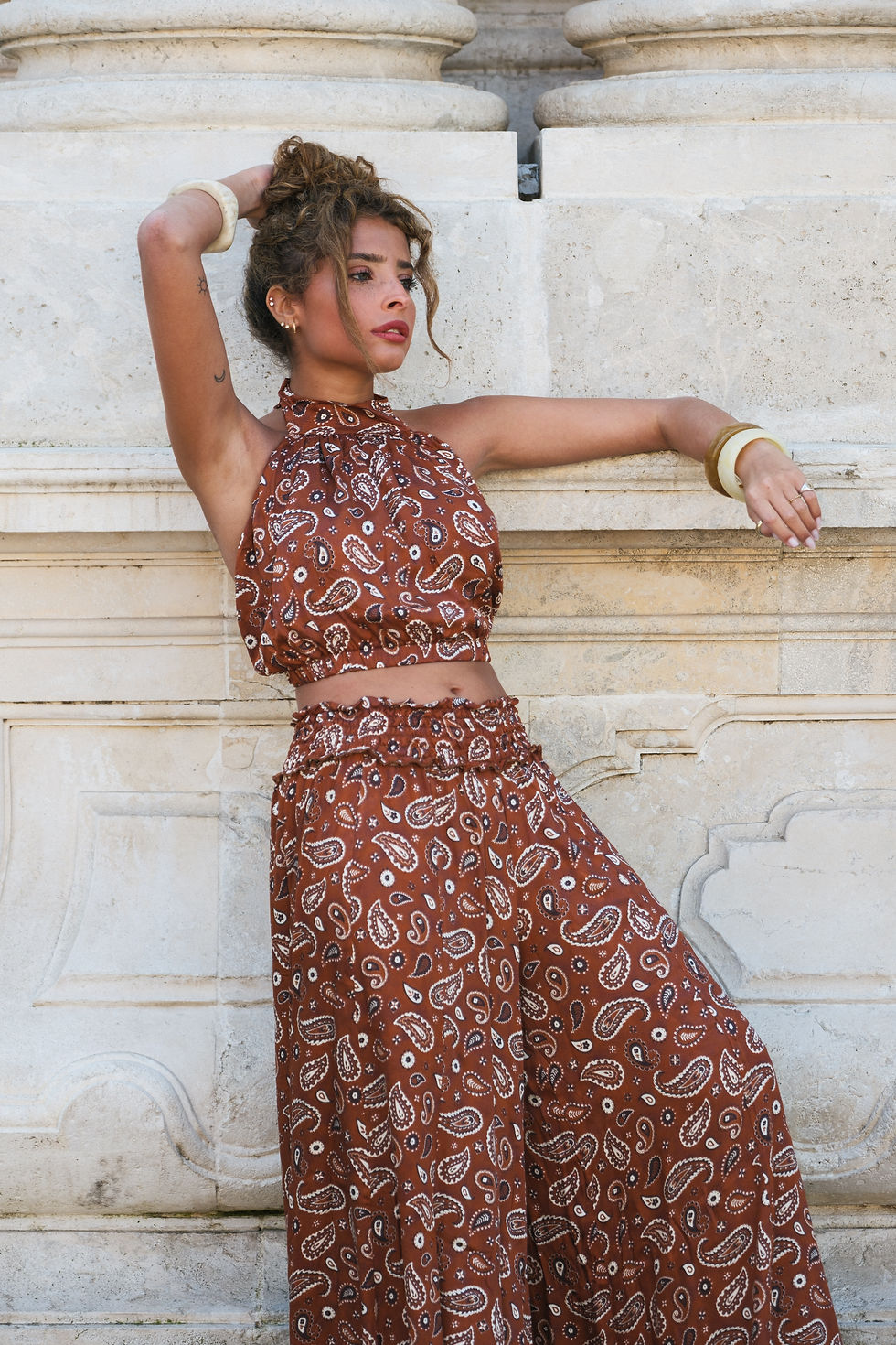 Miniatura: BROWN BANDANA SET