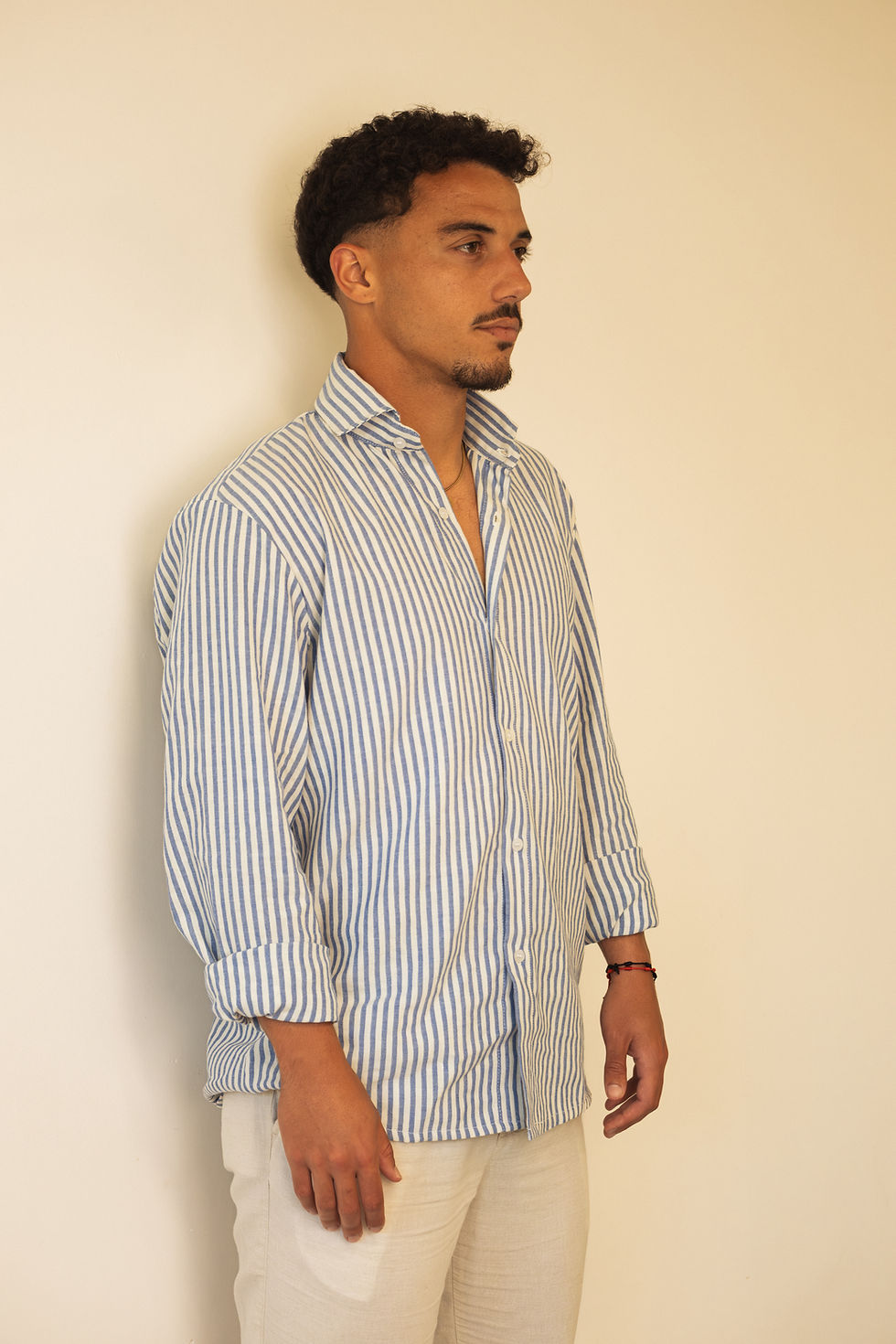 Miniatura: BLUE STRIPES LINEN SHIRT