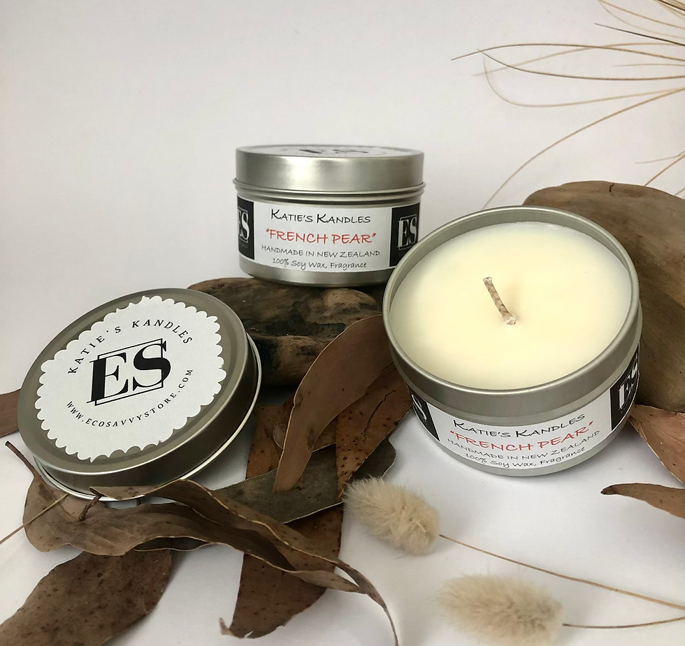 Thumbnail: Eco Savvy Soy Candle - French Pear 