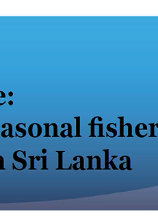 On the Move: Gender and Seasonal Fisheries Migration in Sri Lanka