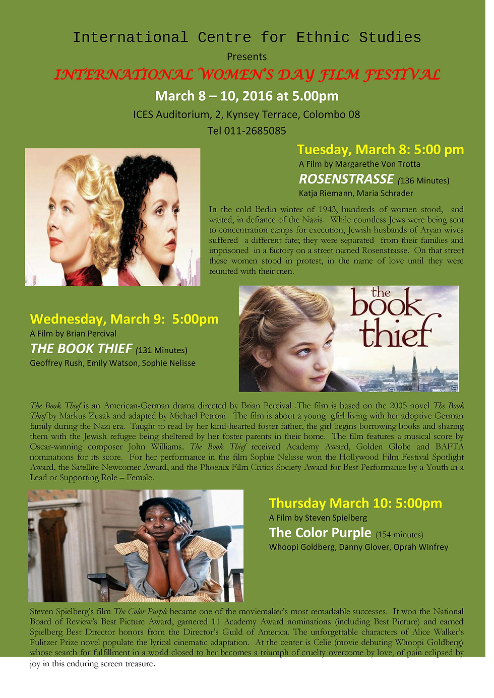 International Womens day film festival