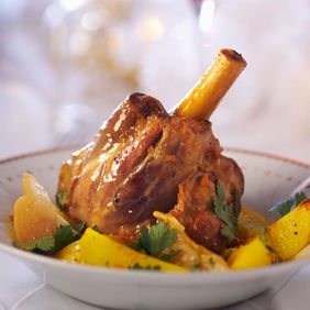 SOURIS D'AGNEAU CONFIT AU MIEL & ÉPICES