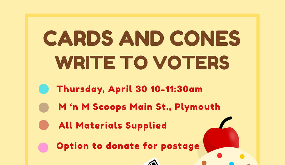 Post Card Writing Get Together at M'nM Scoops